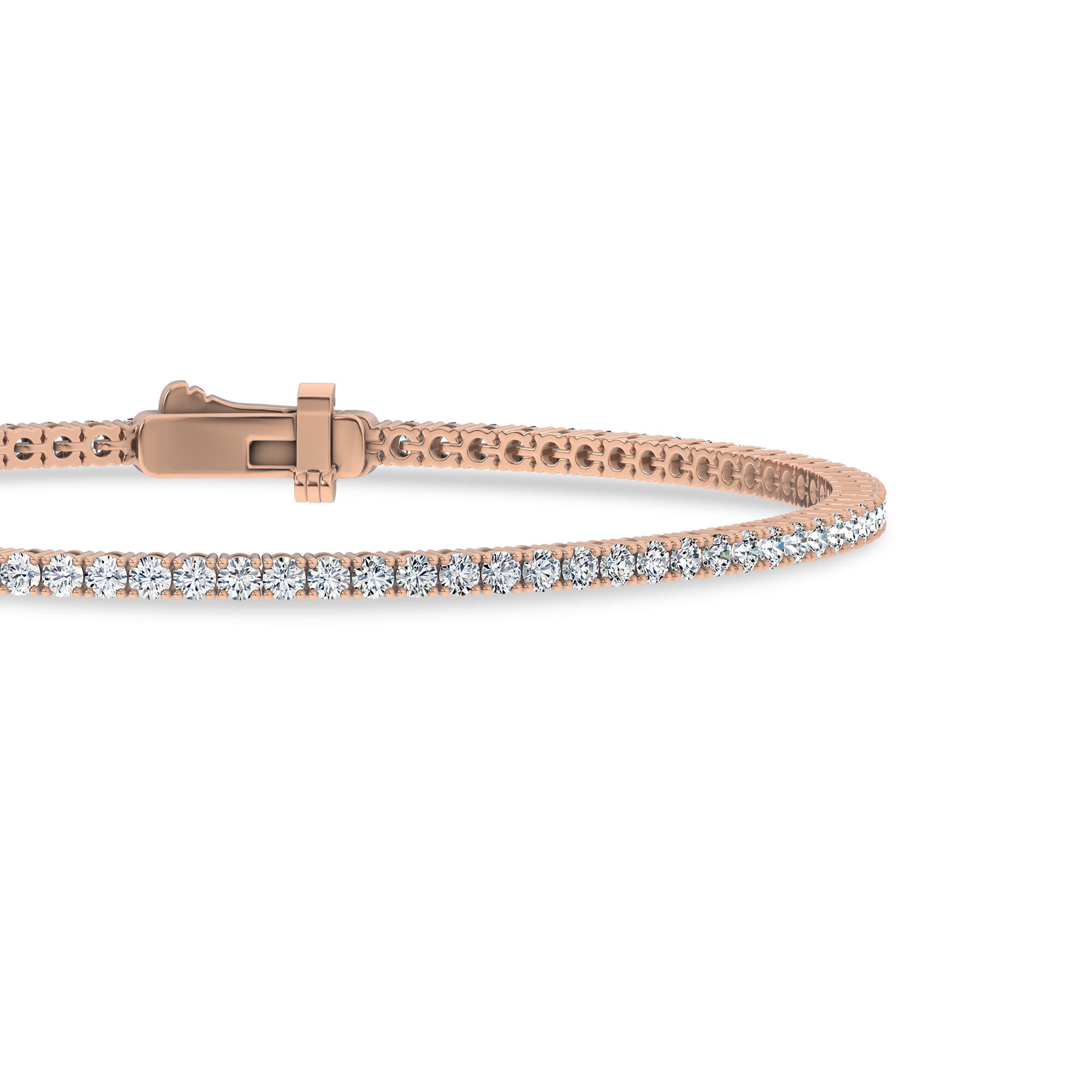 18K Yellow Gold Four-Prong Lab Diamond Tennis Bracelet (2 ct. tw.)
