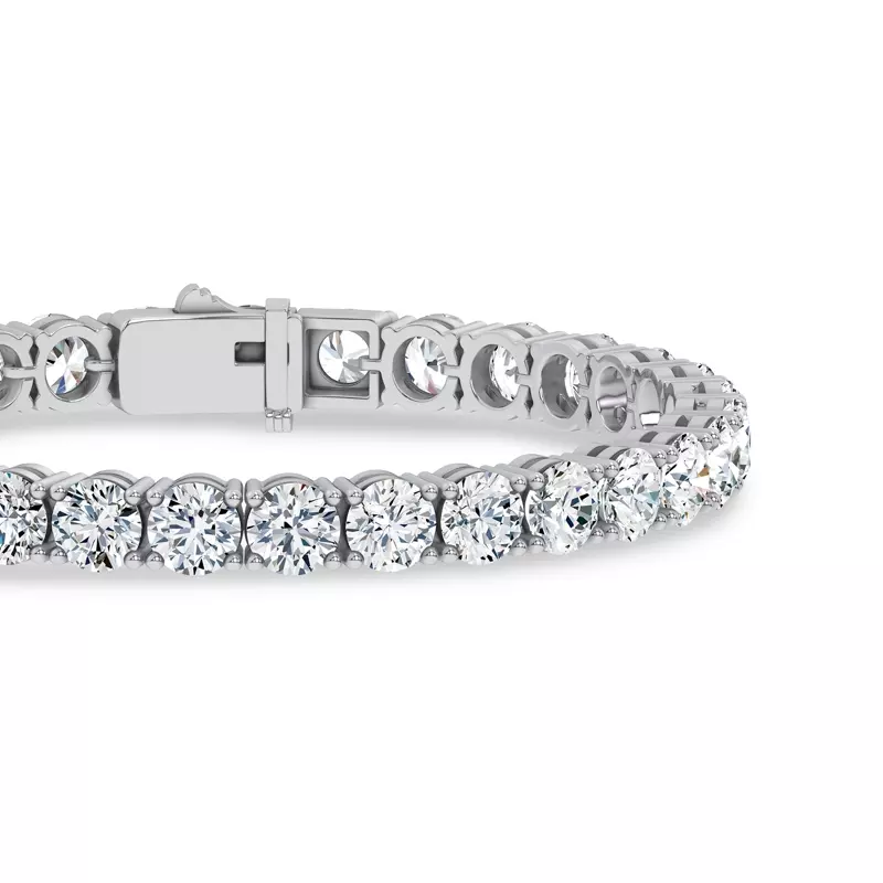 14K White Gold Four-Prong Lab Diamond Tennis Bracelet (20 ct. tw.) - 6.5 In.