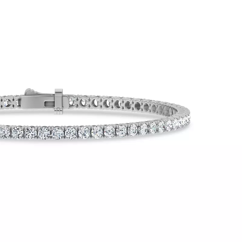 14K White Gold Four-Prong Lab Diamond Tennis Bracelet (4 ct. tw.)