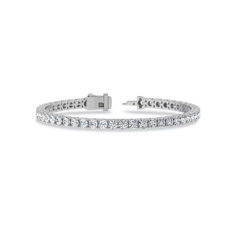 14K White Gold Four-Prong Lab Diamond Tennis Bracelet (8 ct. tw.)