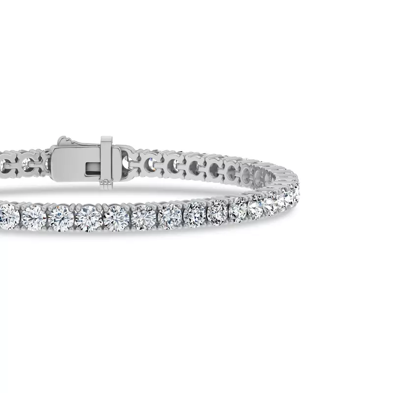 14K White Gold Four-Prong Lab Diamond Tennis Bracelet (8 ct. tw.)