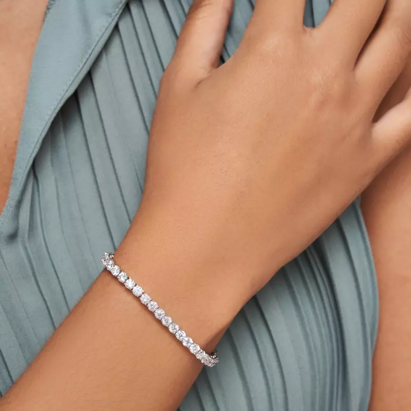 14K Yellow Gold Four-Prong Lab Diamond Tennis Bracelet (8 ct. tw.)