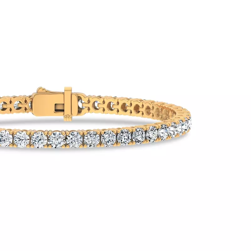 14K Yellow Gold Four-Prong Lab Diamond Tennis Bracelet (8 ct. tw.)