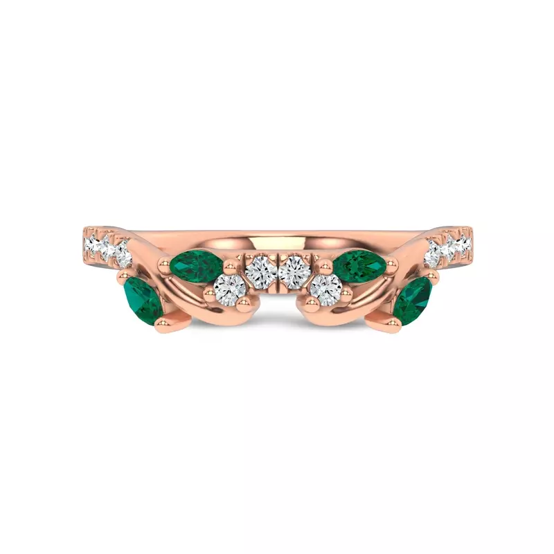 Hayden Tsavorite And Diamond Band