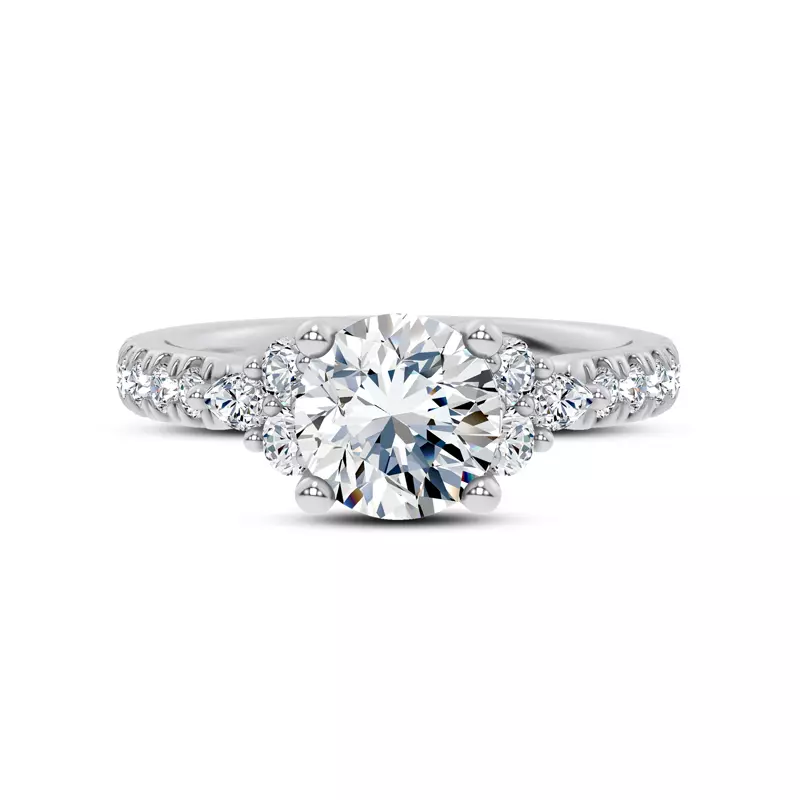 Tegan Vintage Inspired Engagement Ring - Platinum