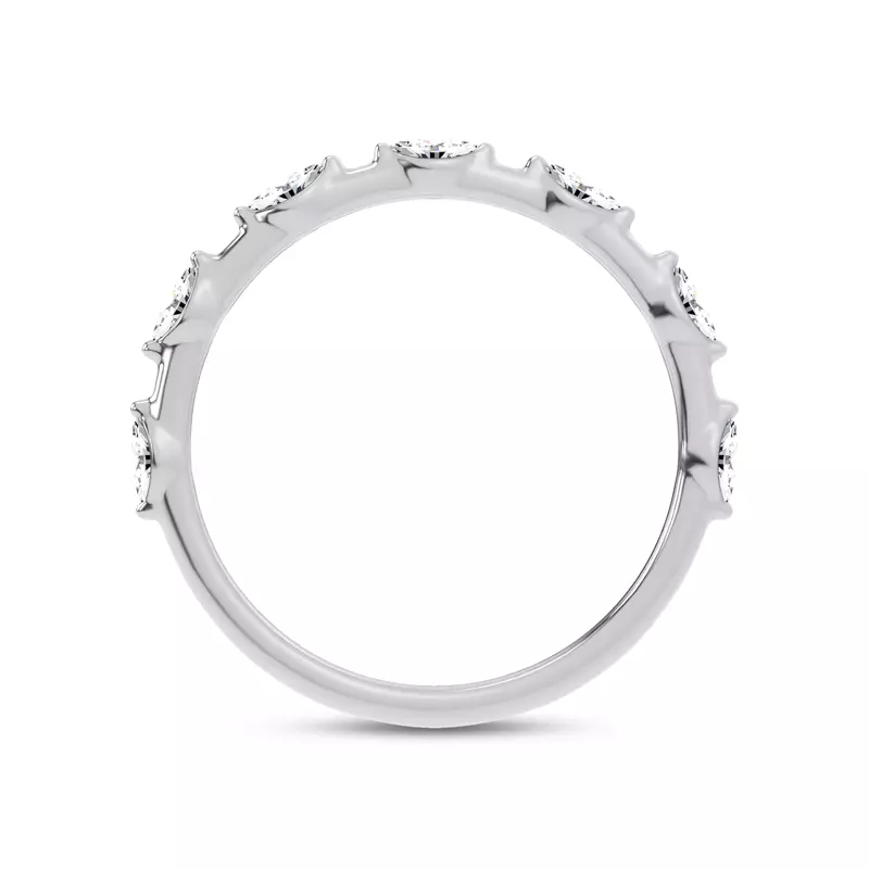 Platinum Starlight Spaced Marquise Diamond Band