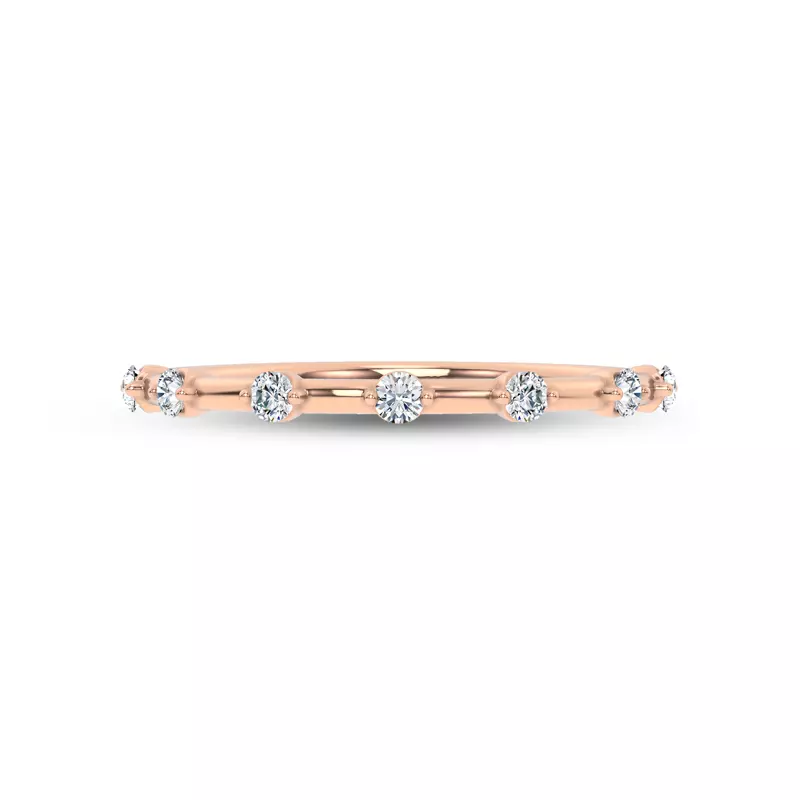 Starlight Spaced Round Diamond Band