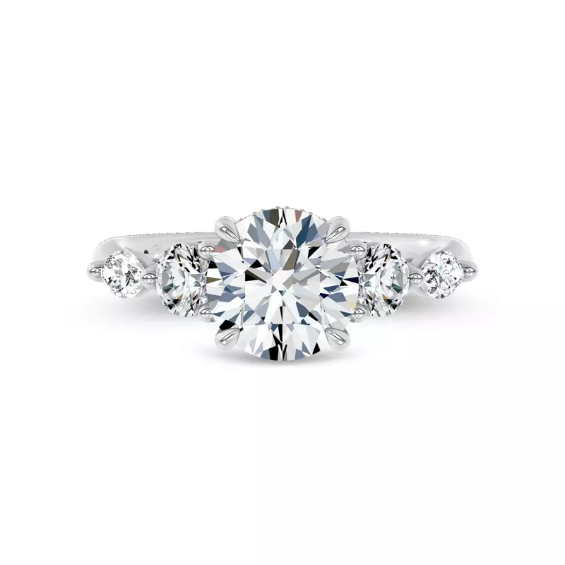Kerry Mixed Shape Lab Engagement Ring