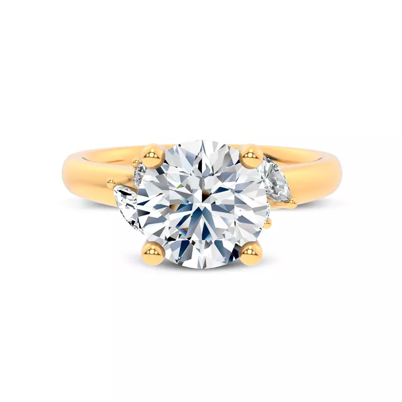 Serenity Marquise And Round Diamond Accent Engagement Ring