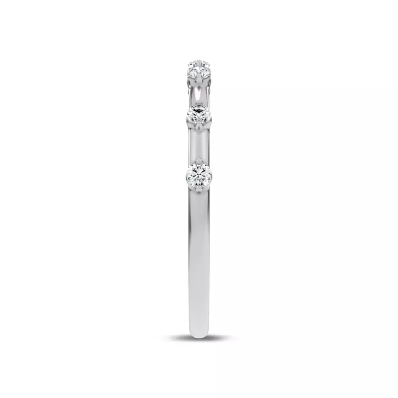 Platinum Starlight Spaced Diamond Band