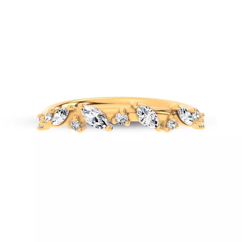 Hayley Scattered Diamond Band