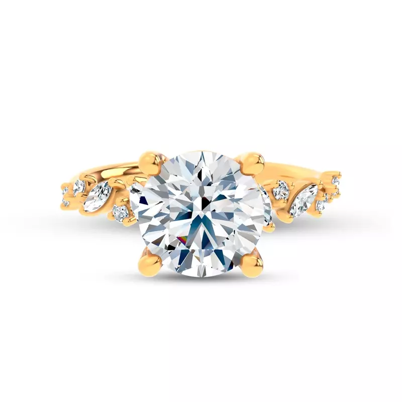 Hayley Scattered Diamond Engagement Ring