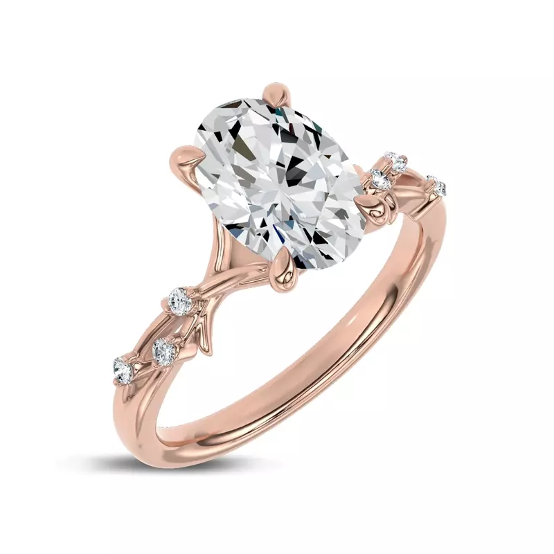 14K Rose Gold Vionne Vine Engagement Ring