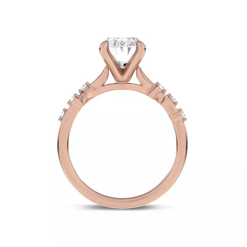 14K Rose Gold Vionne Vine Engagement Ring