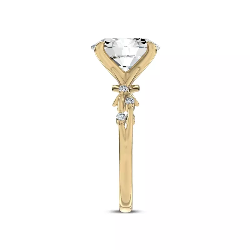 14K Yellow Gold Vionne Vine Engagement Ring