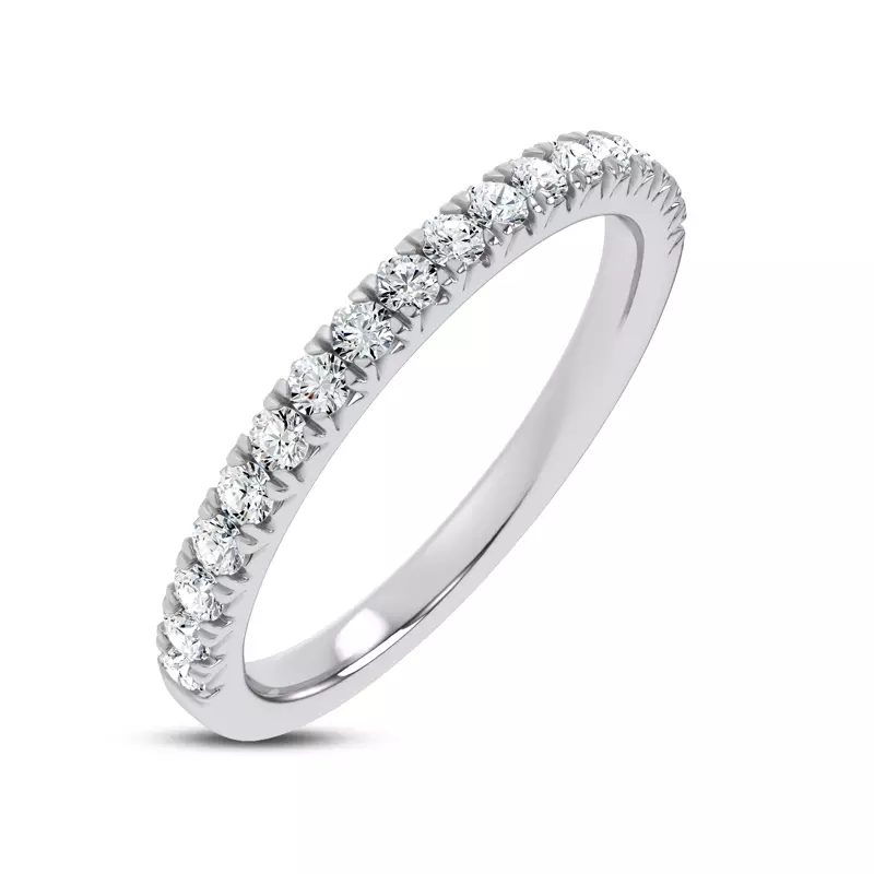 Platinum Brenda Classic Pavé Band
