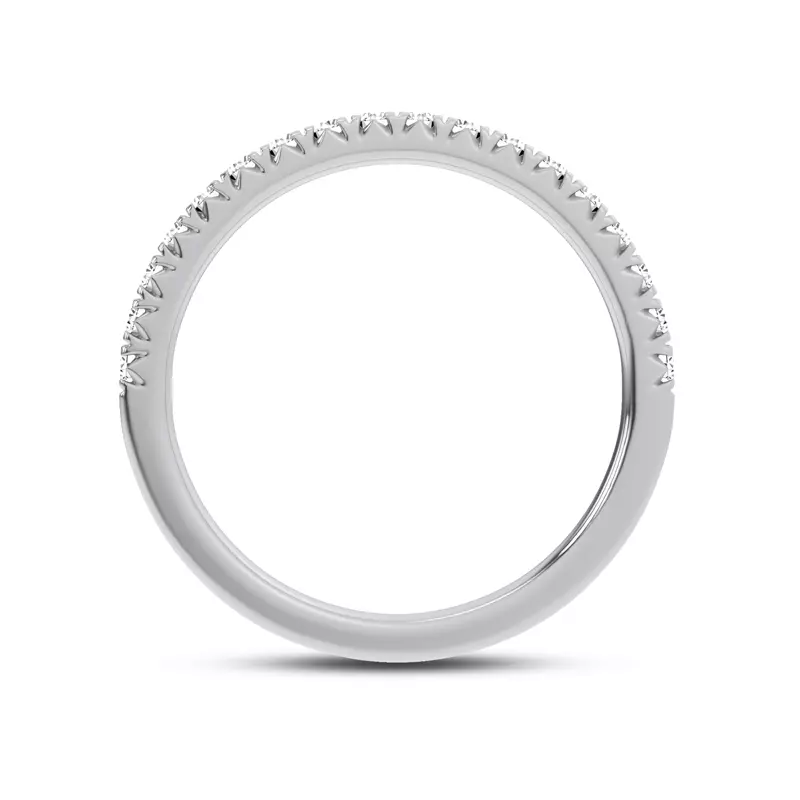 Platinum Brenda Classic Pavé Band
