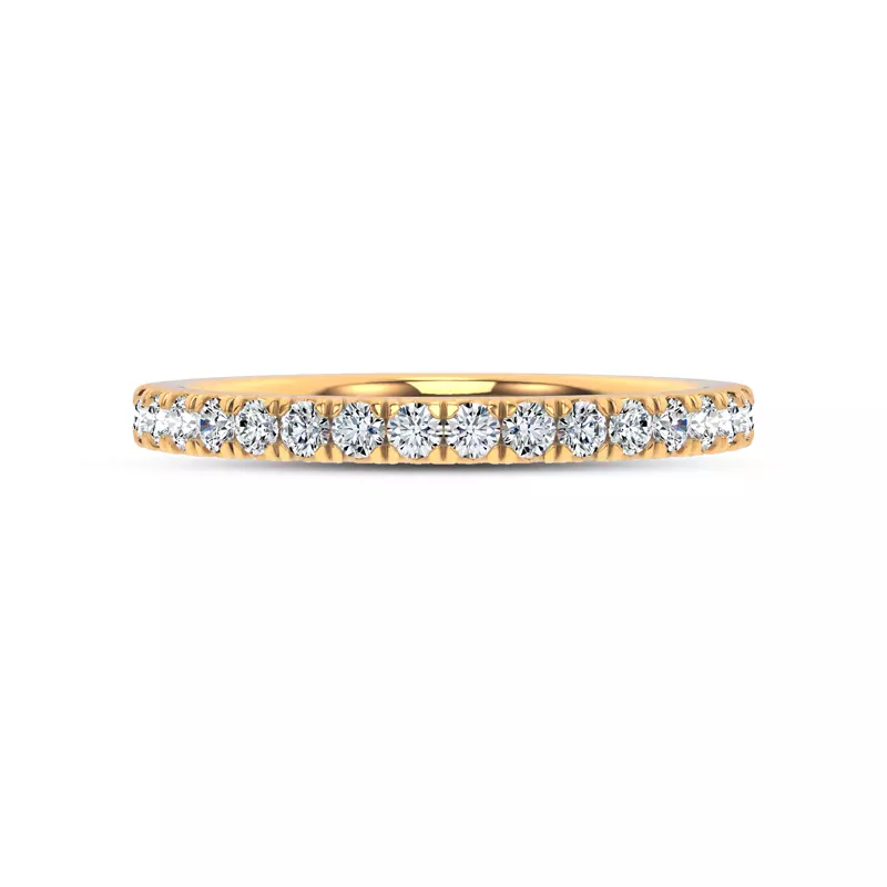 14K Yellow Gold Brenda Classic Pavé Band
