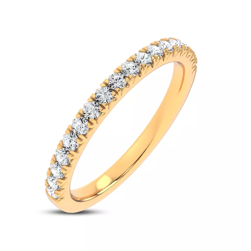 14K Yellow Gold Brenda Classic Pavé Band