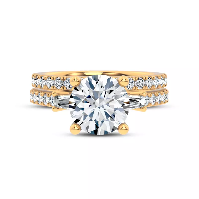 14K Yellow Gold Brenda Classic Pavé Band