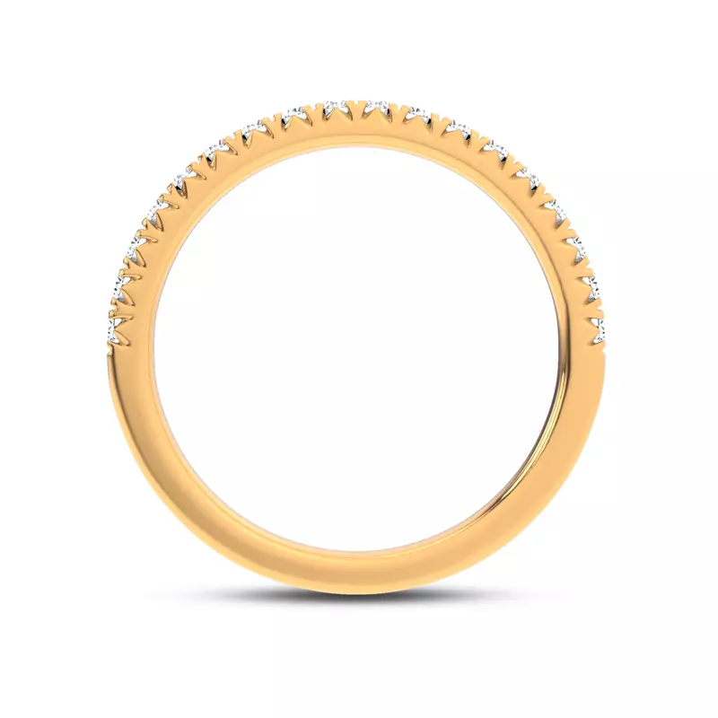 14K Yellow Gold Brenda Classic Pavé Band