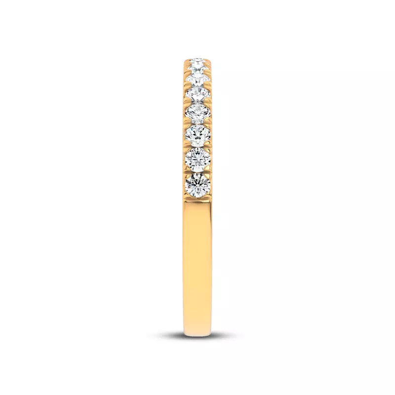 14K Yellow Gold Brenda Classic Pavé Band