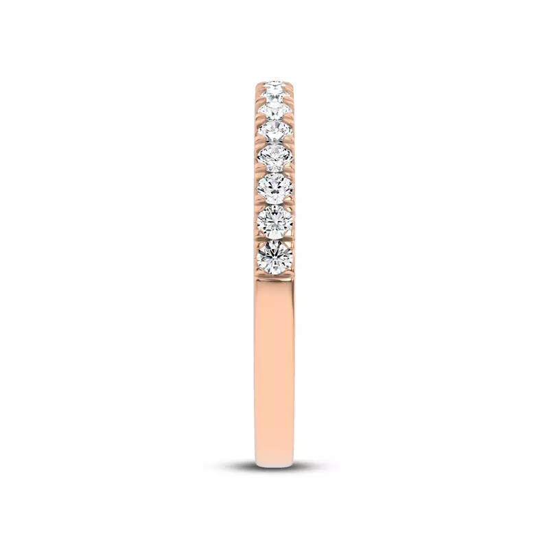 18K Rose Gold Brenda Classic Pavé Band
