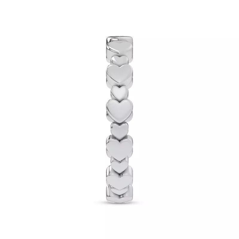 Platinum Pulsing Heart Band
