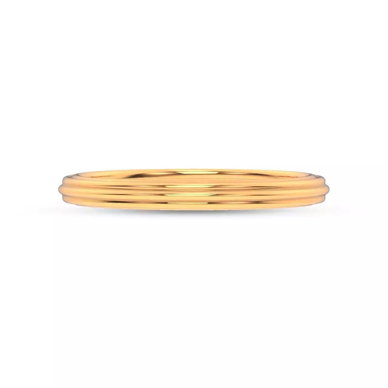 18K Yellow Gold Skyline Band