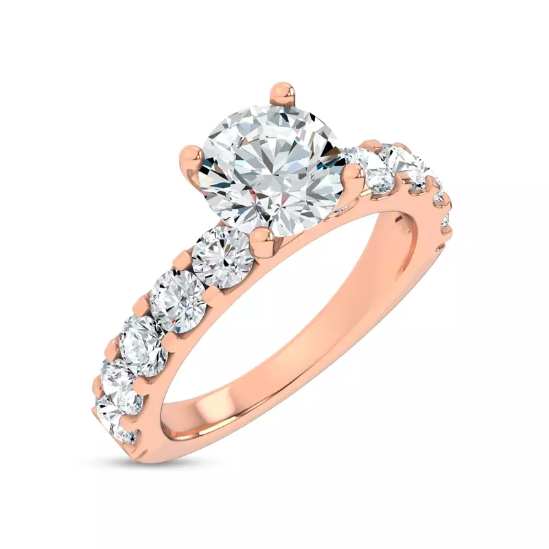 14K Rose Gold Jules Classic Lab Engagement Ring (1.33ct. tw.)