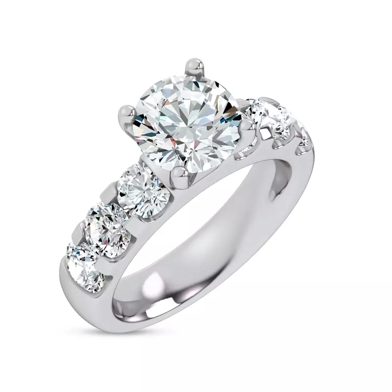 18K White Gold Jules Classic Diamond Engagement Ring (1.70ct. tw.)