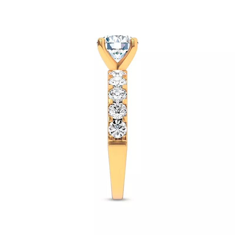 14K Yellow Gold Jules Classic Lab Engagement Ring (.90ct. tw.)
