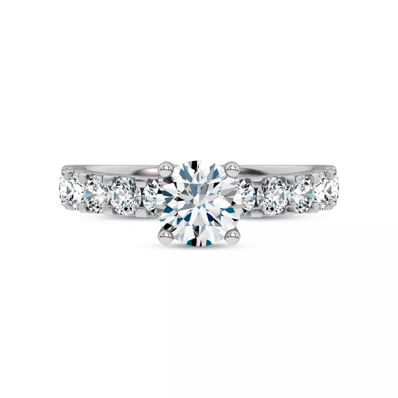 18K White Gold Jules Classic Diamond Engagement Ring (.90ct. tw.)