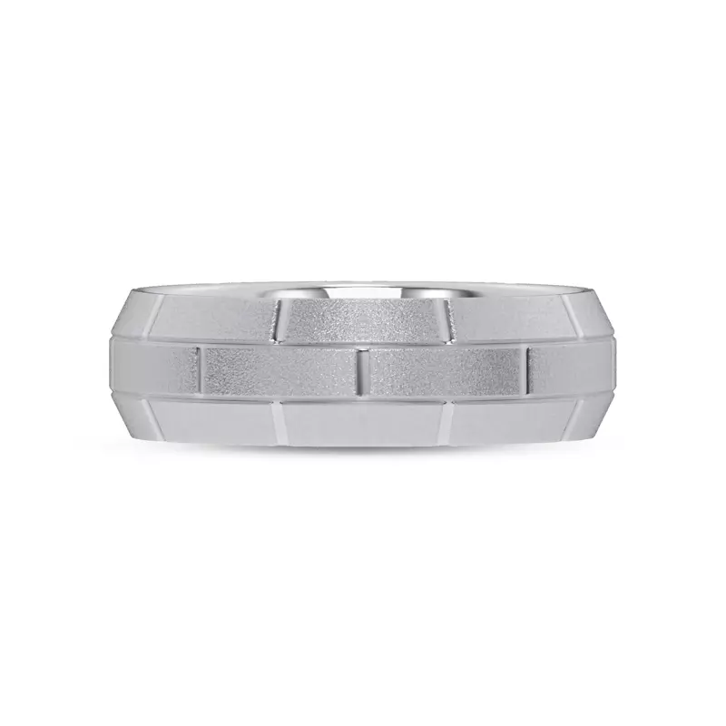 Brushed Brick Beveled Edge Band (7.1mm)