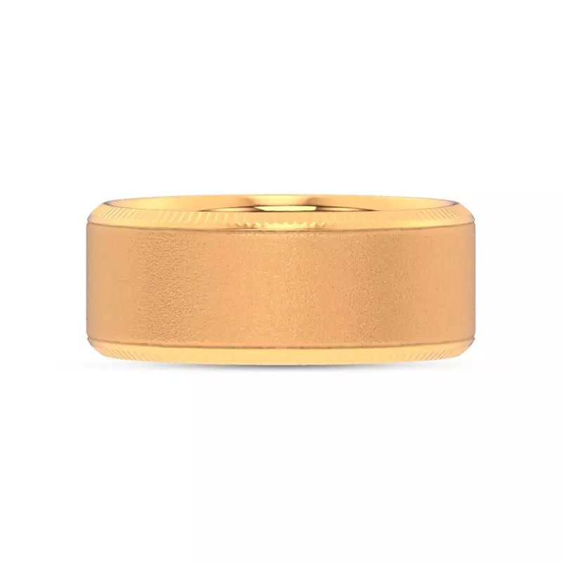 Mixed Textured Coin Edge Band (9mm)
