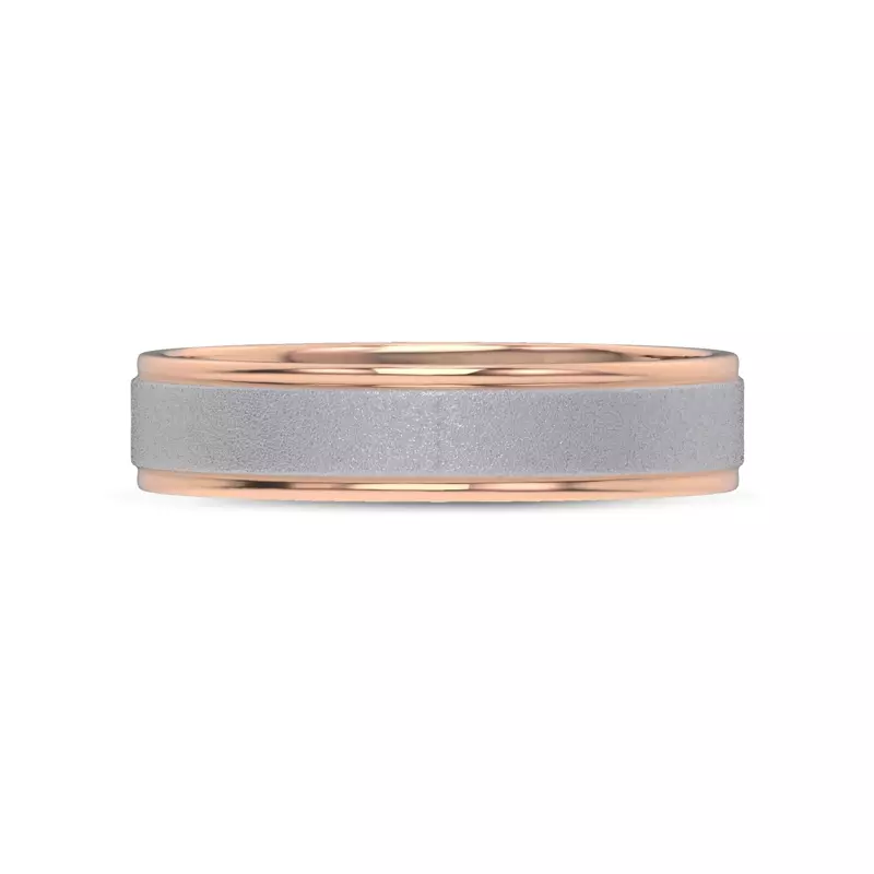 Brushed Center High-Polish Edge Band (5mm)