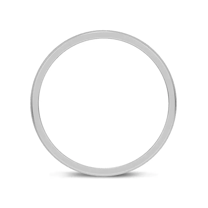 Platinum Brushed Center High-Polish Edge Band (5mm)