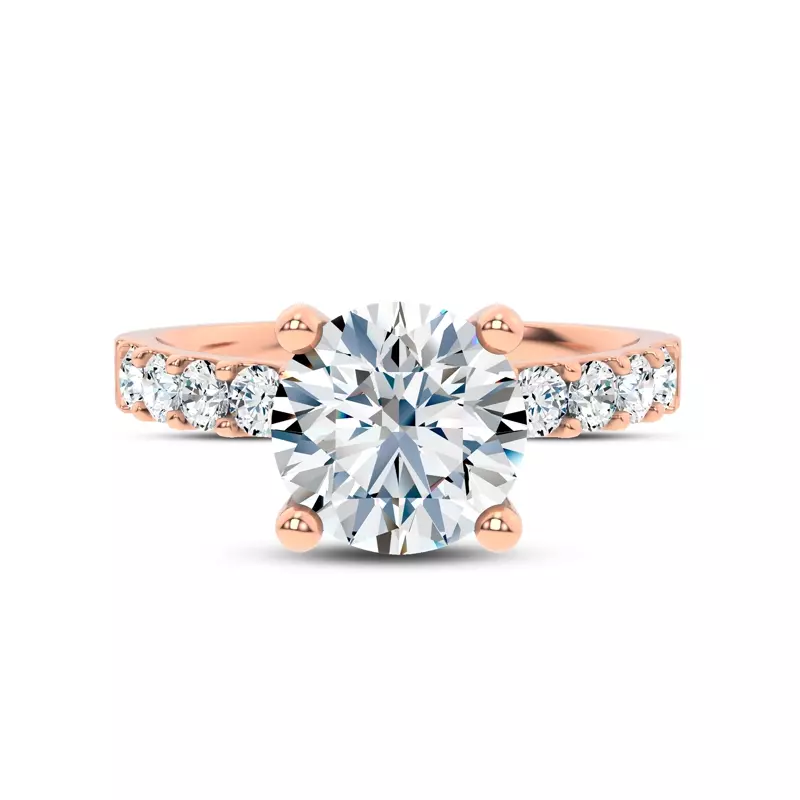 14K Rose Gold Jules Classic Lab Diamond Engagement Ring