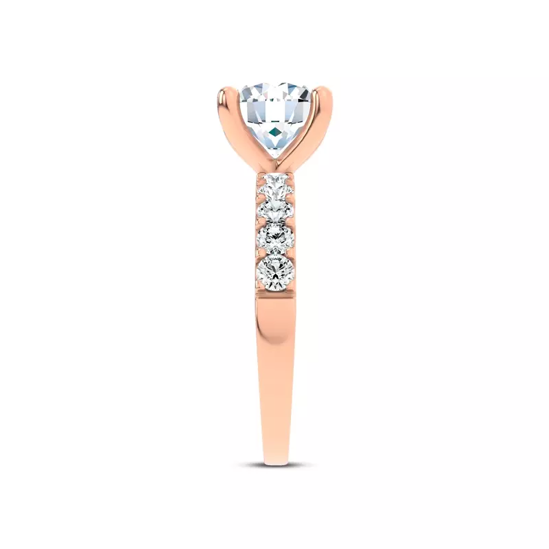 14K Rose Gold Jules Classic Lab Diamond Engagement Ring