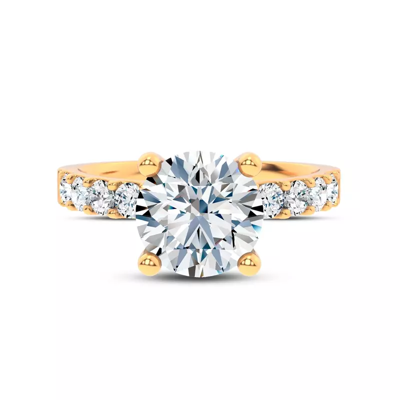 14K Yellow Gold Jules Classic Lab Diamond Engagement Ring