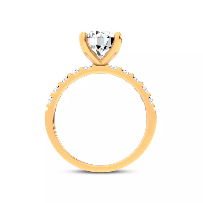 14K Yellow Gold Jules Classic Lab Diamond Engagement Ring