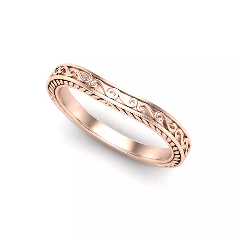 14K Rose Gold Emma Band