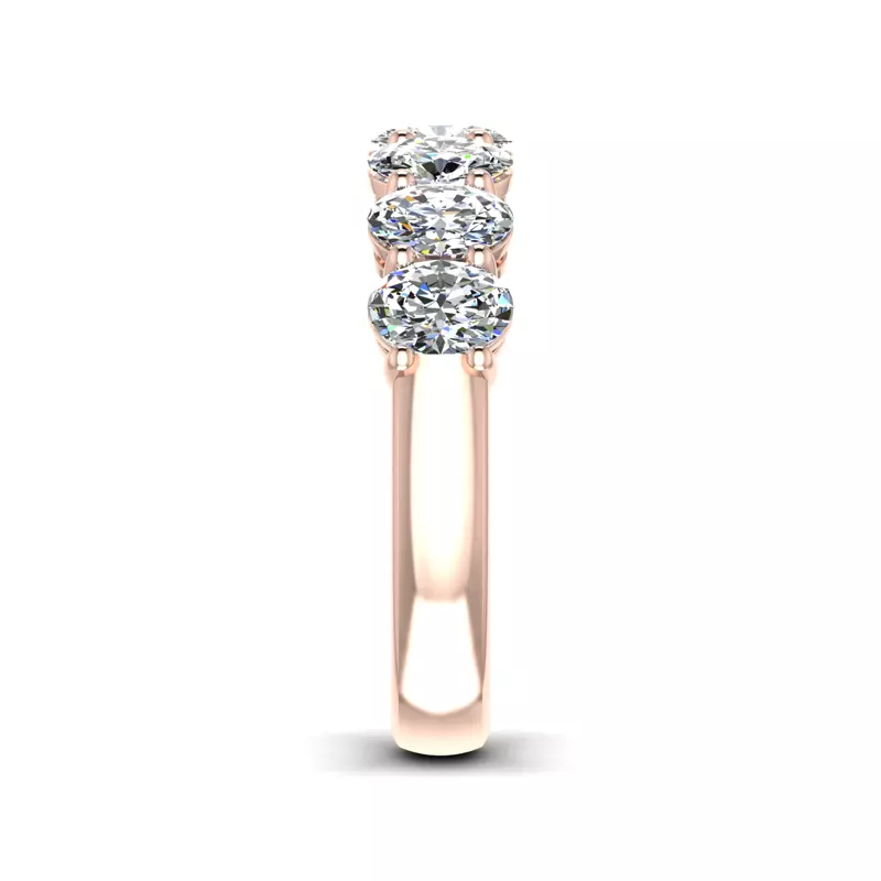 14K Rose Gold Mavi 7 Stone Diamond Band
