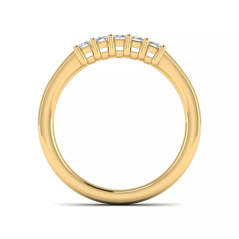 14K Yellow Gold Salem 5 Stone Diamond Band