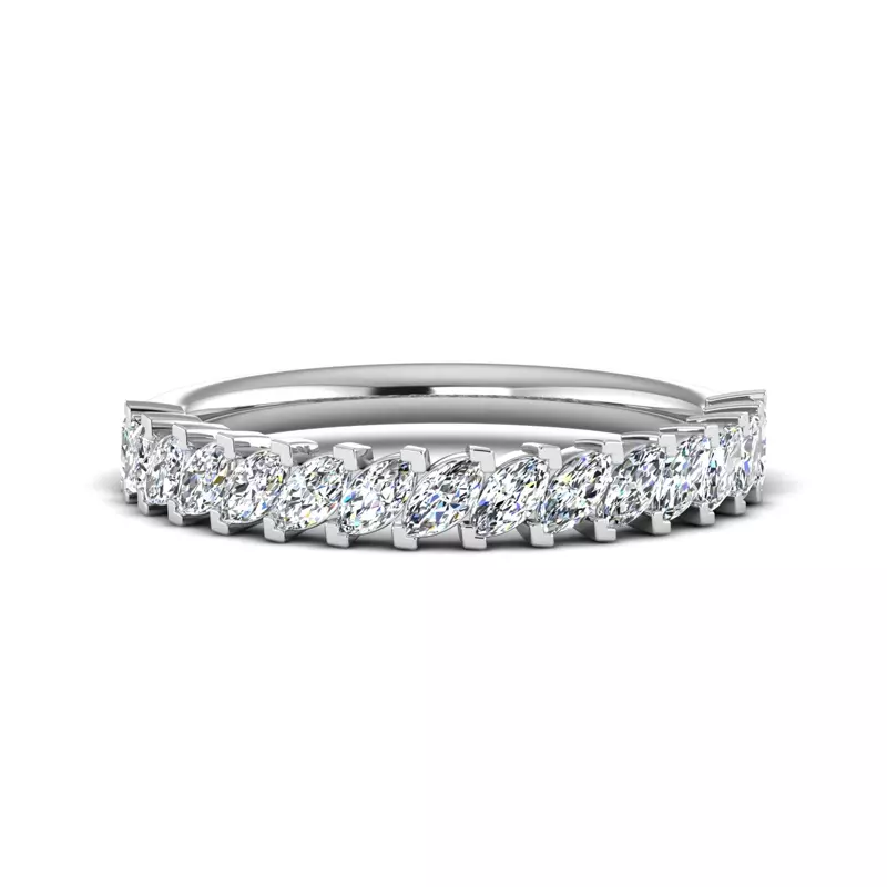 18K White Gold Alma Diamond Anniversary Band