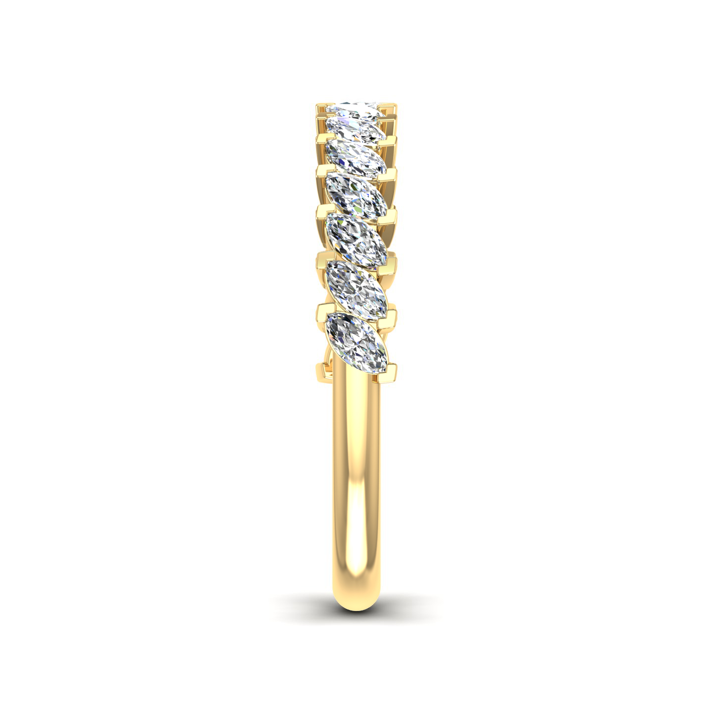 18K Yellow Gold Alma Lab Diamond Anniversary Band