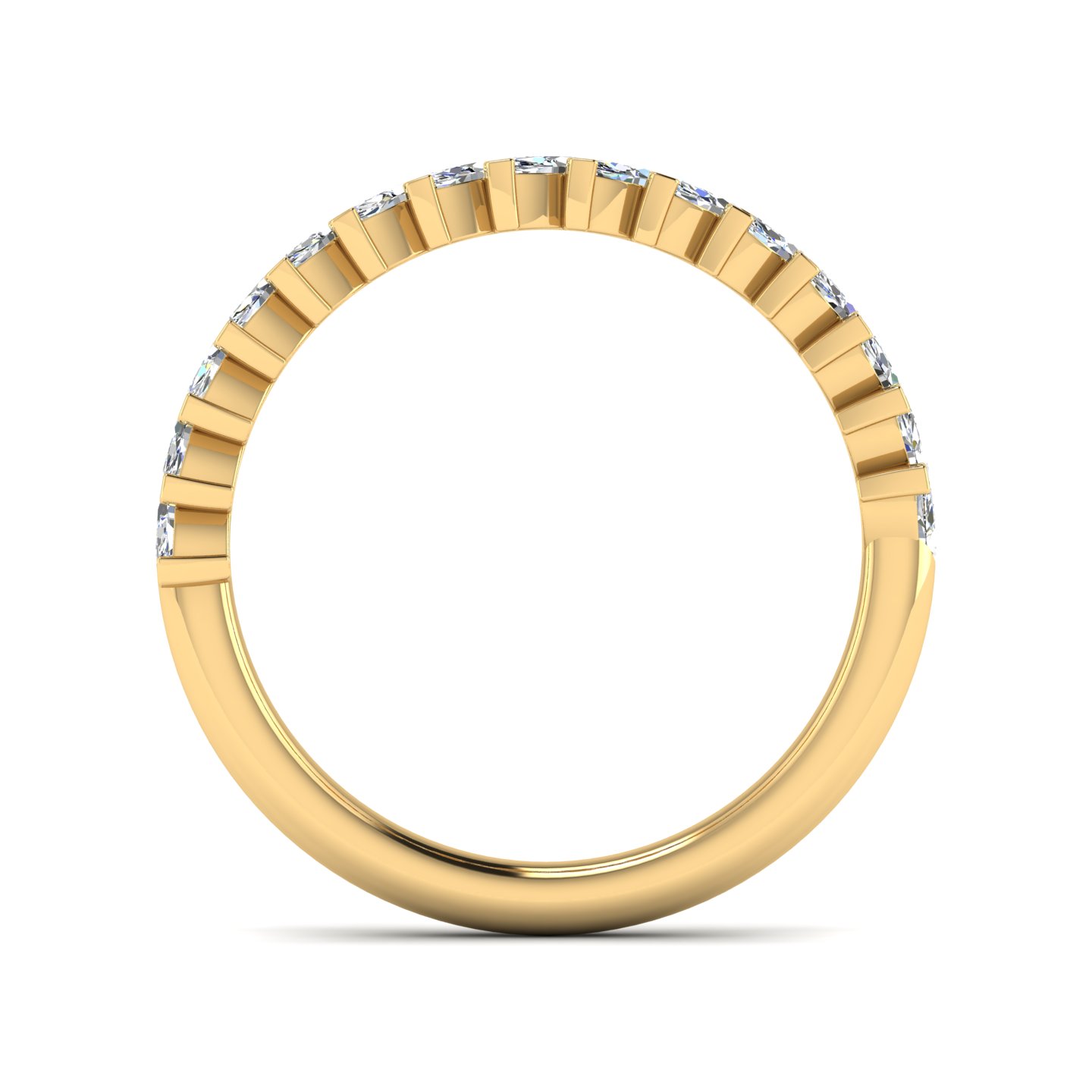 18K Yellow Gold Alma Lab Diamond Anniversary Band