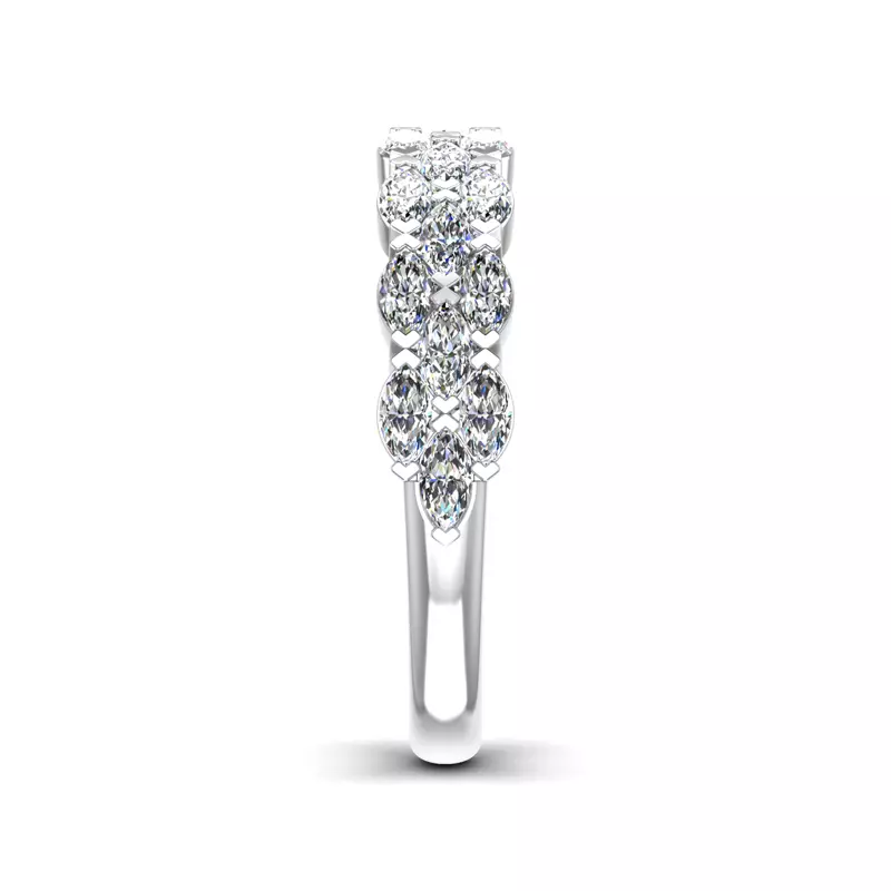 Platinum Helena Diamond Anniversary Band