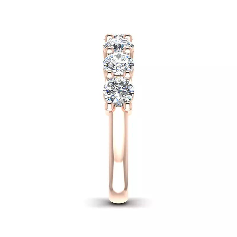 14K Rose Gold Bonnie 7 Stone Lab Diamond Band