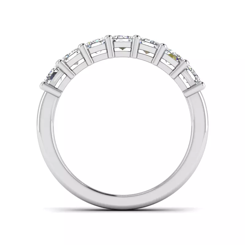 14K White Gold Mallory 7 Stone Shared Prong Lab Anniversary Band
